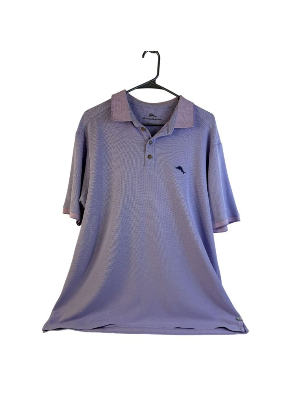 Tommy Bahama Lavender Polo Shirt Classic Fit Shrt Sleeve Casual Embroidered Logo